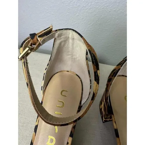 Unisa Women's Shoes Sandals Animal Print Heel Size 8,5M - Picture 4 of 9